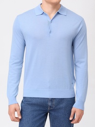 Пуловер-поло BML Base Polo Buttons Neck Long Sleeve, 330141