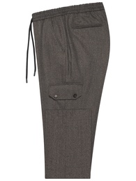 Брюки Massimo cargo из ткани Reda Active "Super 120'S Flannel Washable".