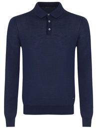 Поло из пряжи ZEGNA BARUFFA на пуговицах
