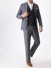 Брюки Silvio R из ткани Vitale Barberis с регуляторами на поясе.